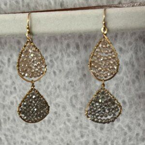 NuNu Designs Texas: Crystal & 14K Gold Earrings